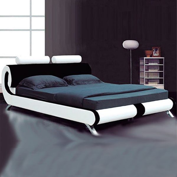 Lyon Modern Italian Leather Bed