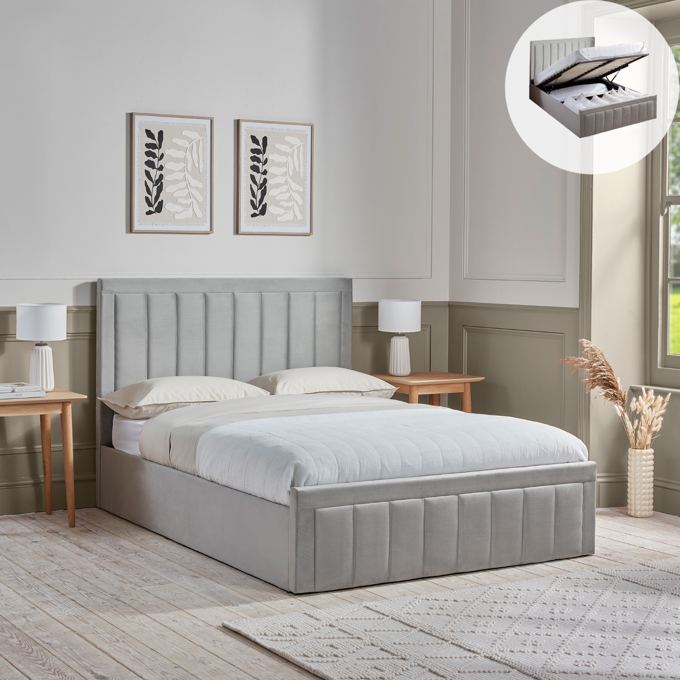 Giselle Ottoman Storage Bed - Optional Mattress