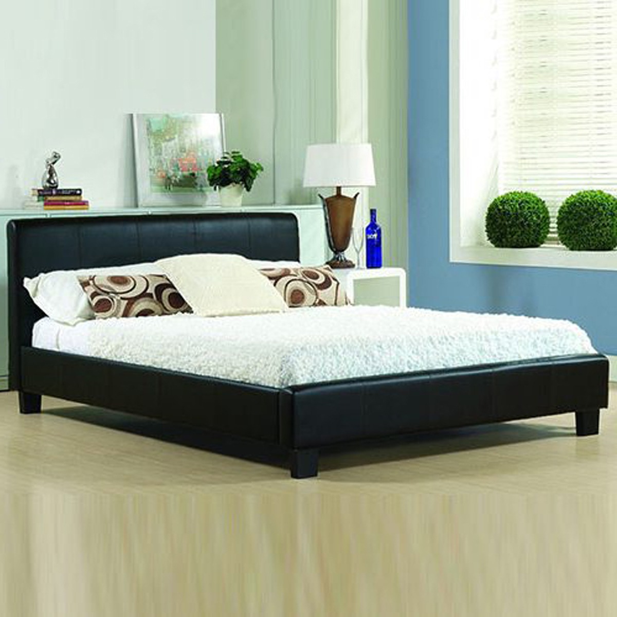 Hanna Modern Leather Bed Frame