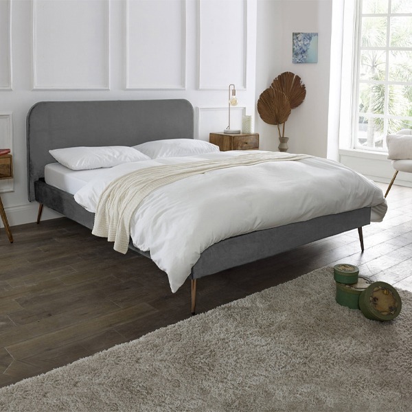 Seraphine Upholstered Bed Frame - Optional Mattress