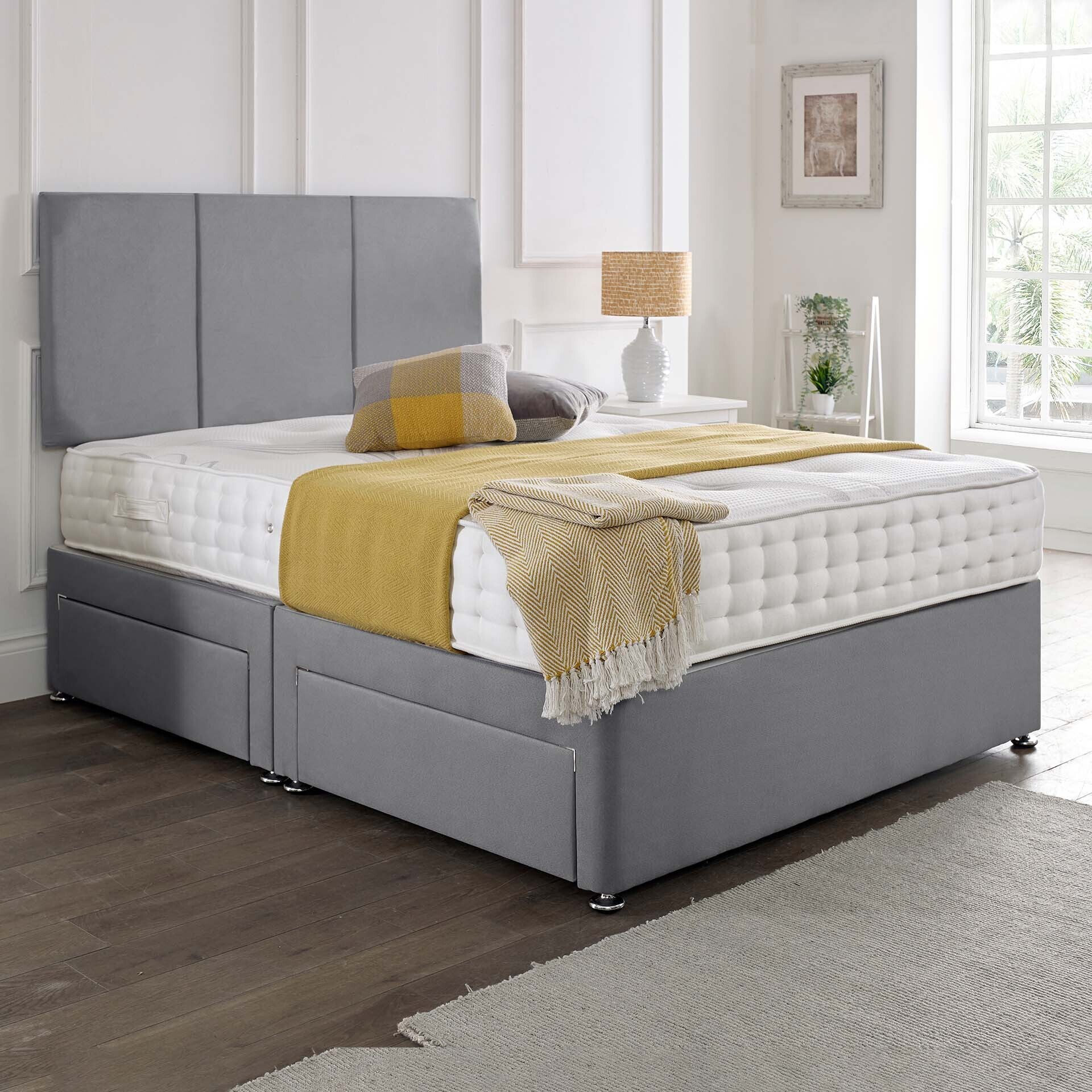 Chelsea Headboard Divan Set - Choice of Mattress & Optional Storage