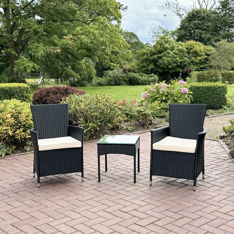 Rattan 3PC Garden Outdoor Patio Bistro Set