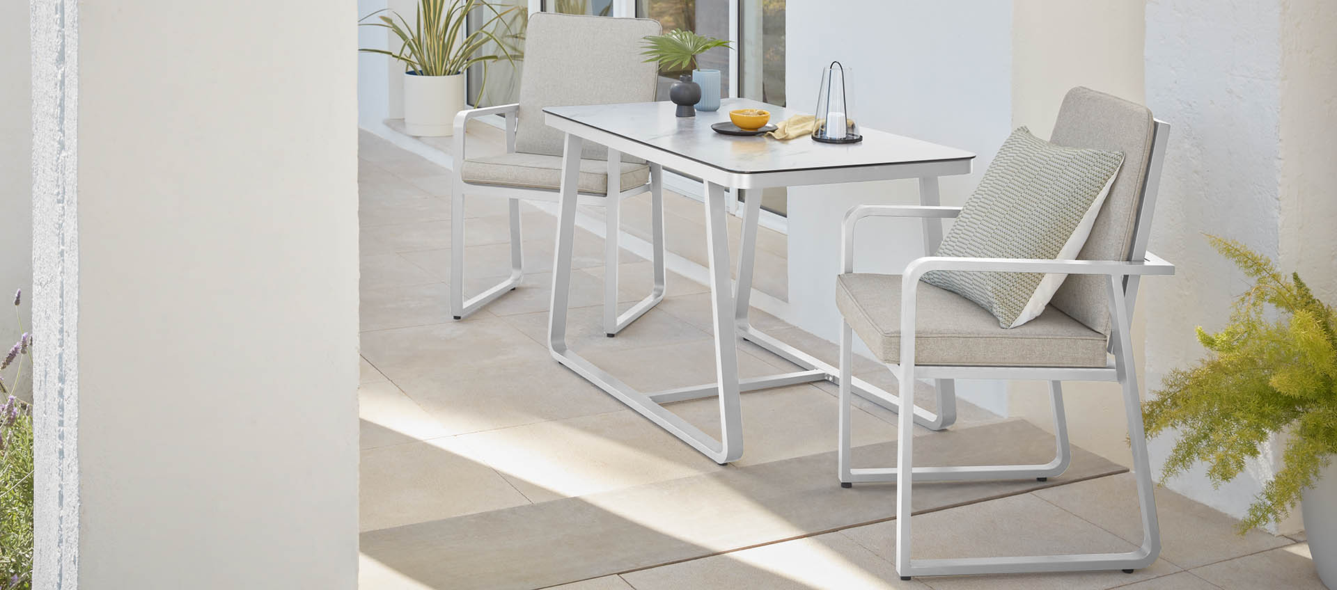 Albie Balcony Set - White