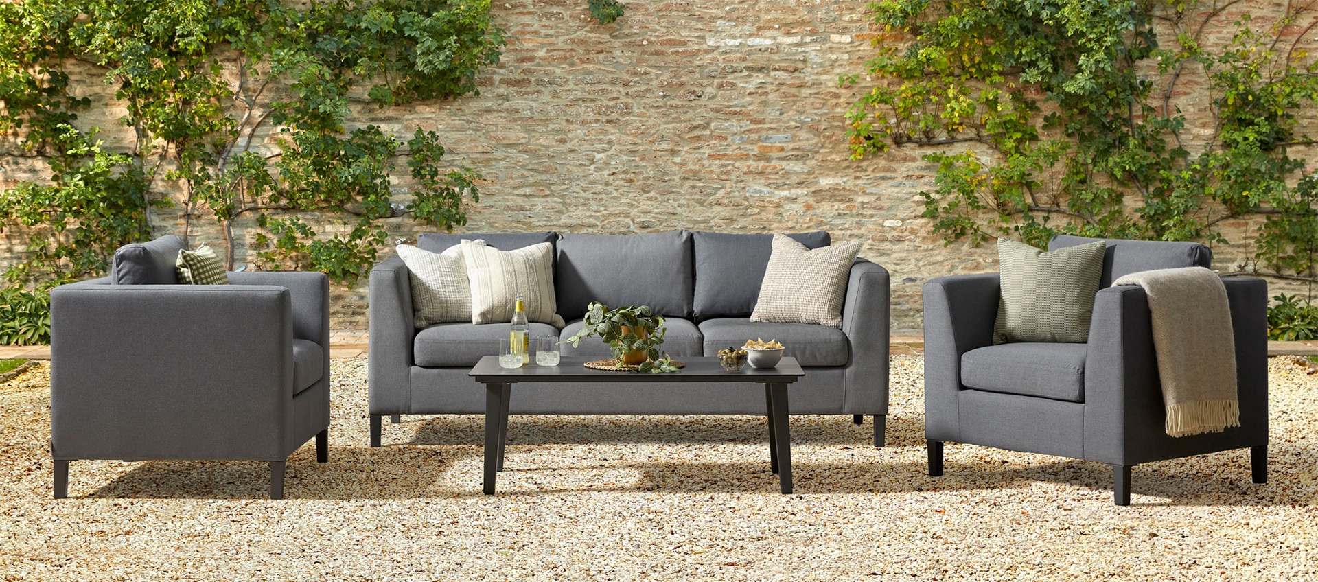 Birkin 11B - 3 Seat Sofa with Coffee Table and Armchairs