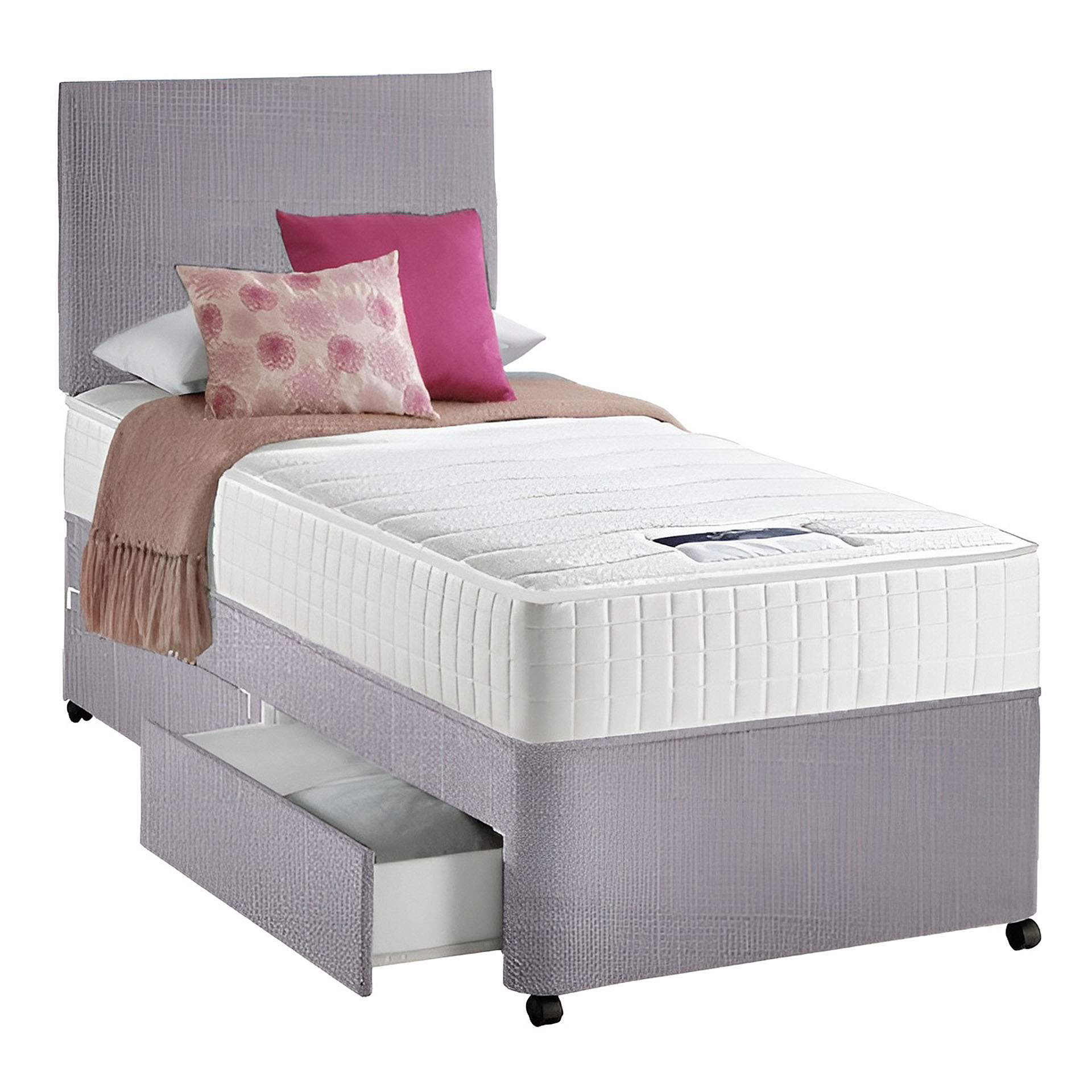 Kids Divan Bed - Choice of Mattress & Optional Storage and Headboard