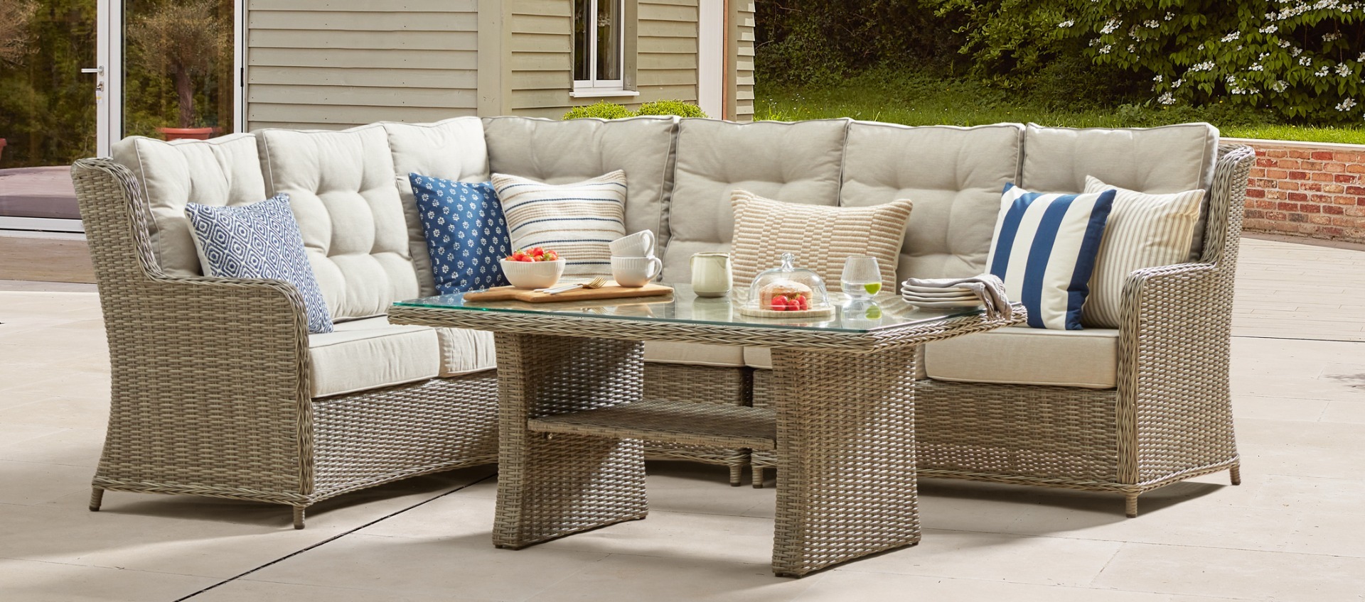 Hampshire 13C - Corner Sofa Set - Grey