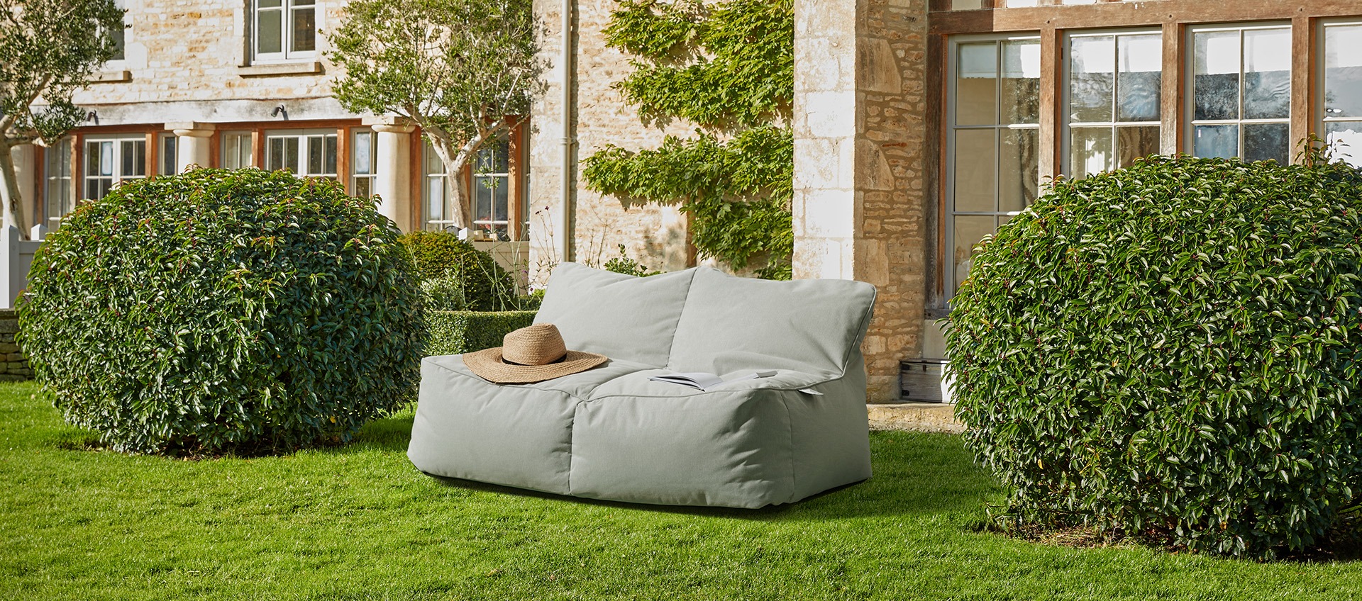 Indoor Outdoor Double Beanbag Sofa
