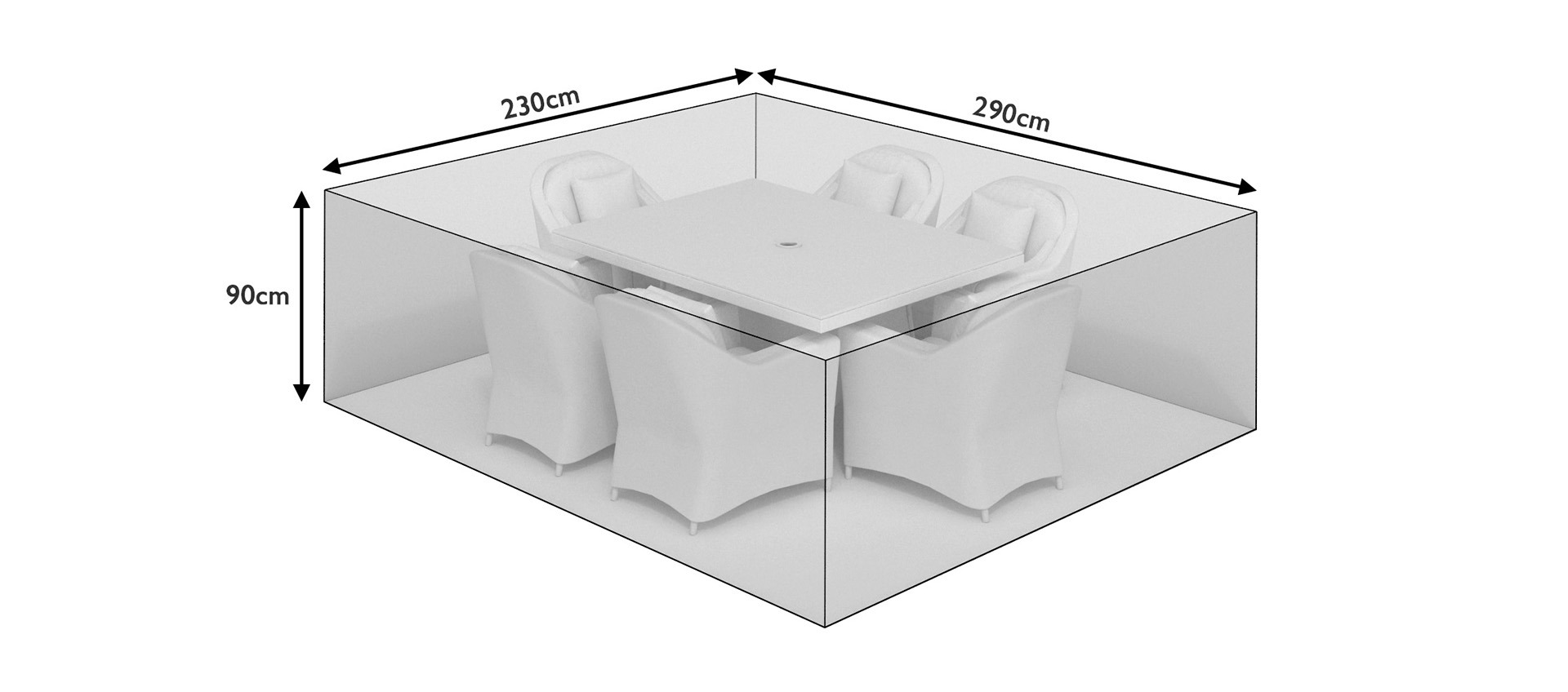 Medium Round Dining Set Cover