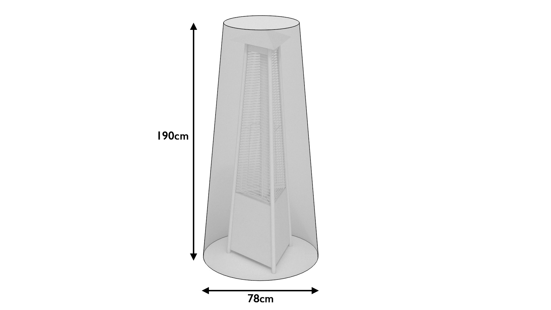 Pyramid Heater Cover