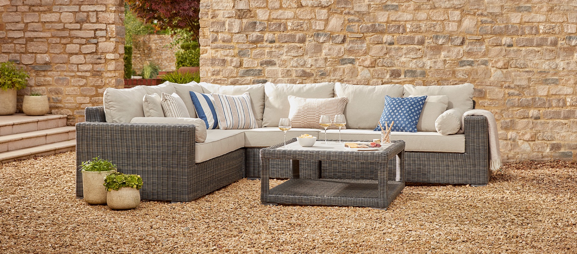 Regent 13C - Corner Sofa Set - Grey