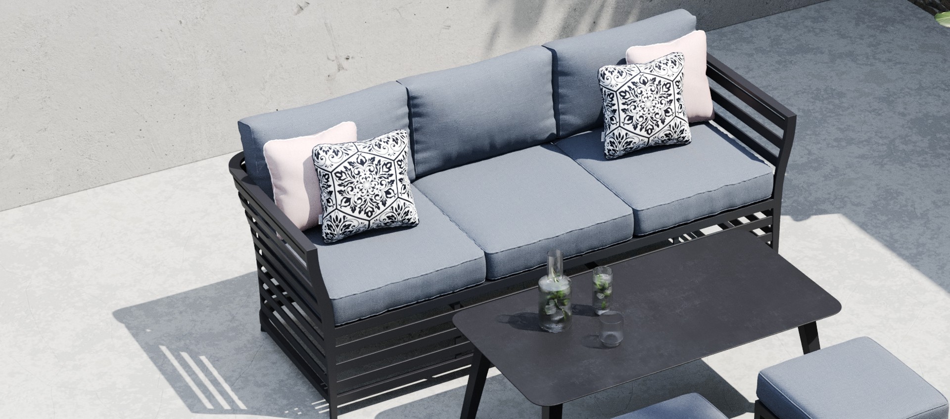 Salone 3 Seat Sofa Set