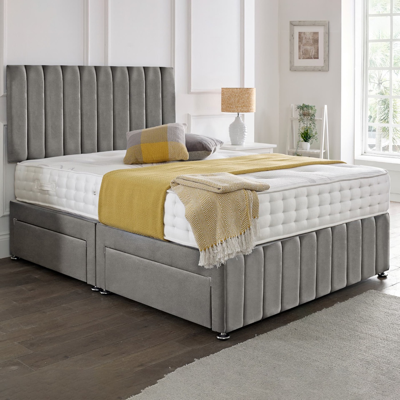 Oslo Matching Headboard & Footboard Divan Set - Choice of Mattress and Optional Storage