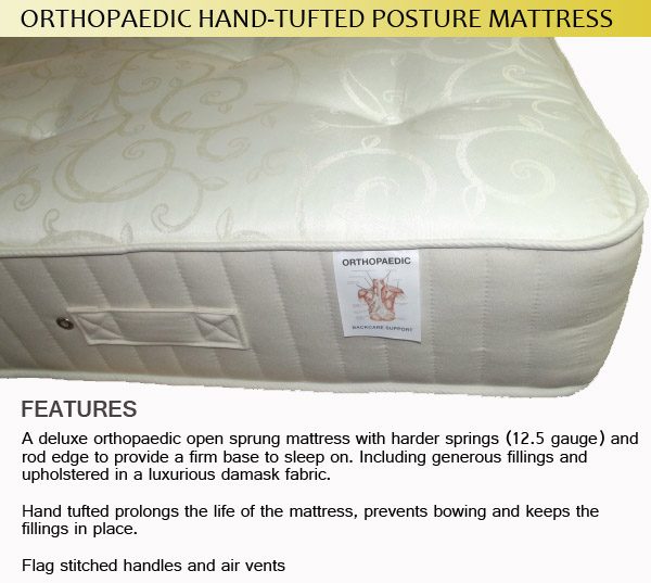 Firm Orthopaedic Open Coil Spring Mattress-504