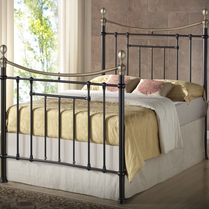 size frame h standard Metal Beds Arthur   Frame Bed Leather Beds.co.uk  Luxury