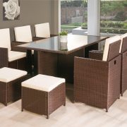 11PC Cube Rattan Garden Furniture - Luxury Garden Furniture - Beds.co