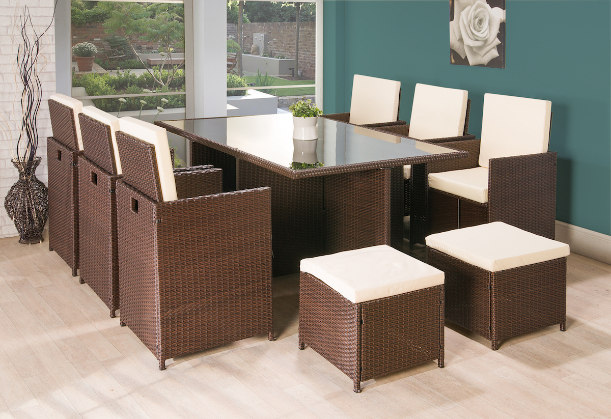 deluxe cube rattan garden furniture