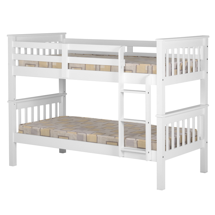 Ruben Wood Bunk Bed Frame - Luxury Leather Beds - Beds.co.uk - The Bed 