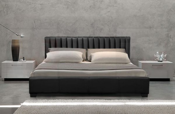 Emily Modern Italian Leather Bed-0
