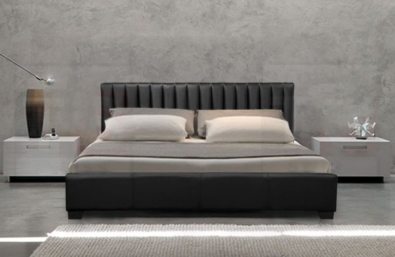 Designer Modern Italian Leather Bed - Luxury Leather Beds - Beds.co.uk ...