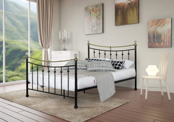 Aiden Metal Crystal Bed-0