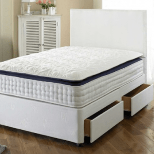 Chelsea Divan Bed with Spring Memory Foam Mattress - Luxury Fabric Beds ...