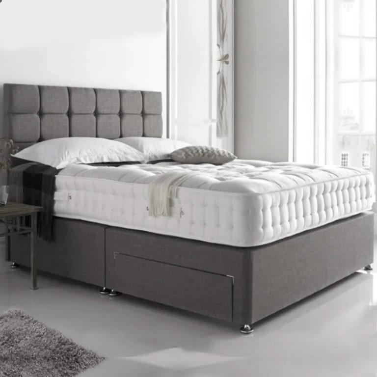 Chelsea Divan Bed with Spring Memory Foam Mattress - Luxury Fabric Beds ...