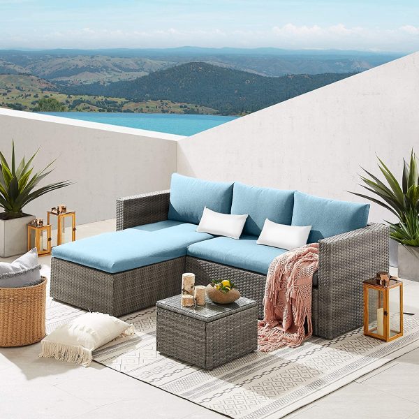 3pc Corner Sofa Rattan Set Luxury Leather Beds Co Uk The Bed - Luxury Rattan Furniture Uk