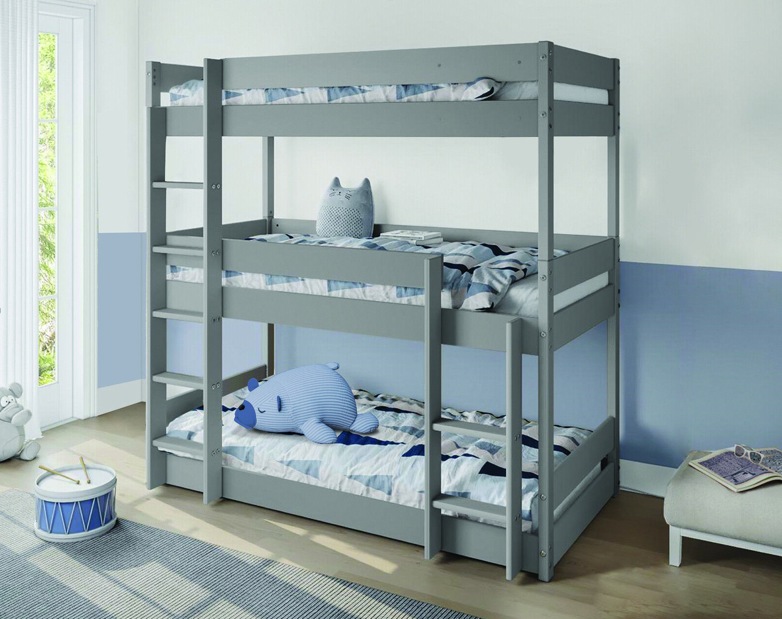 Asmund Wood Bunk Bed Frame - Luxury Leather Beds - Beds.co.uk - The Bed ...