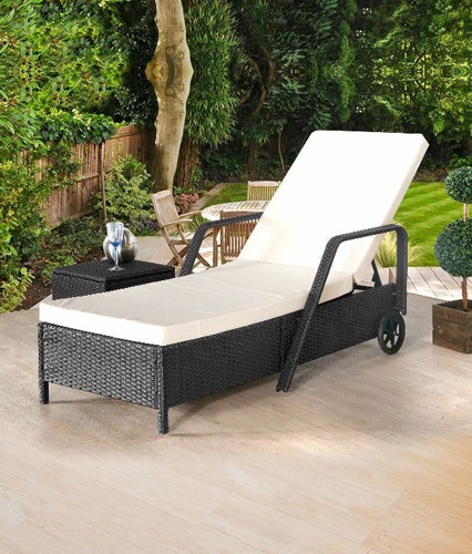 4PC Rattan Garden Furniture Set - Brown - Luxury Leather Beds - Beds.co ...
